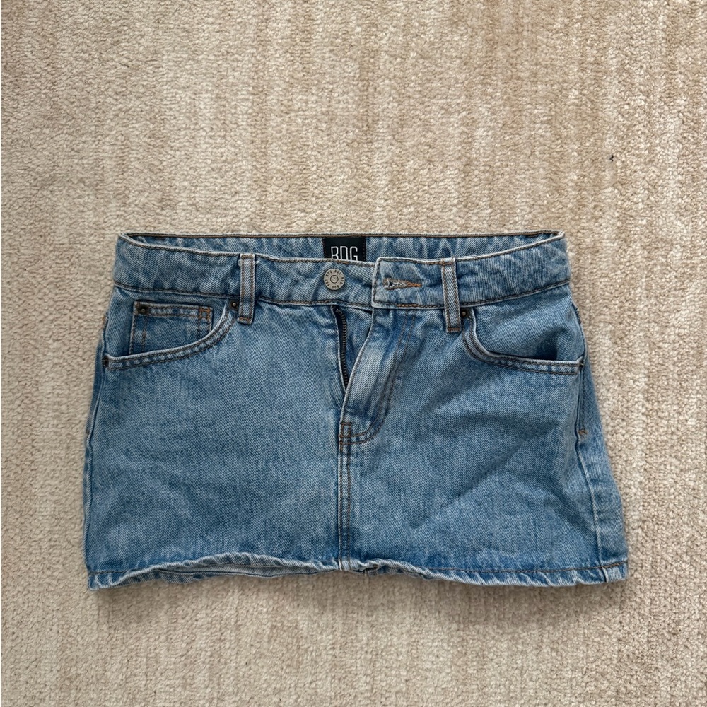 BDG Blue Denim Mini Skirt